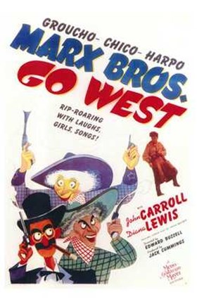 Framed Go West Print