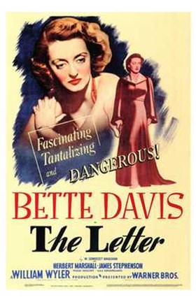 Framed Letter Bette Davis Print