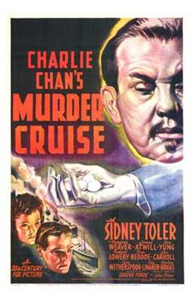 Framed Charlie Chan&#39;s Murder Cruise Print