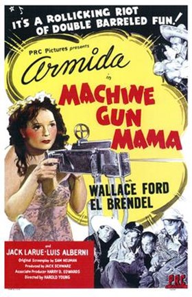 Framed Machine Gun Mama Print