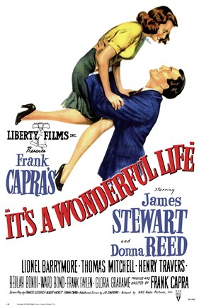Framed It's a Wonderful Life Frank Capra - Liberty Films Print