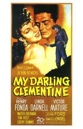 Framed My Darling Clementine - tall Print