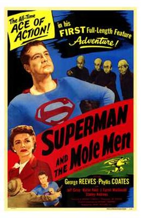 Framed Superman and the Mole Men Print