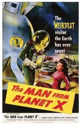 Framed Man from Planet X Print