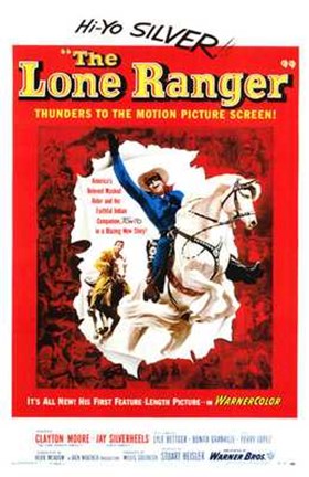 Framed Lone Ranger - Hi-Yo Silver Print