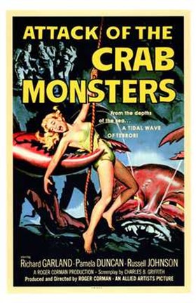 Framed Attack of the Crab Monsters Print
