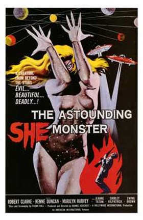 Framed Astounding She-Monster Print