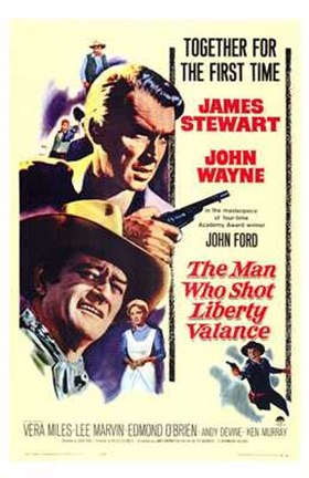 Framed Man Who Shot Liberty Valance Print