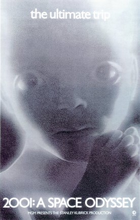 Framed 2001: a Space Odyssey Fetus Print