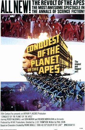 Framed Conquest of the Planet of the Apes Print