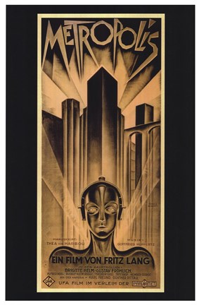 Framed Metropolis Bronze Print