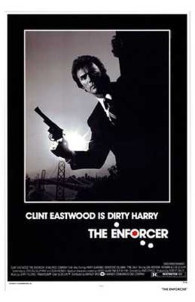 Framed Enforcer Clint Eastwood is Dirty Harry Print
