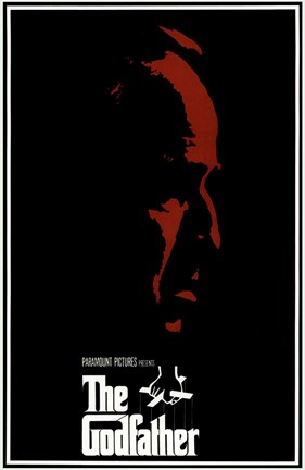Framed Godfather Red Profile With Boarder Print
