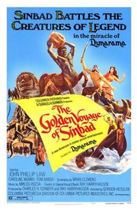 Framed Golden Voyage of Sinbad Print