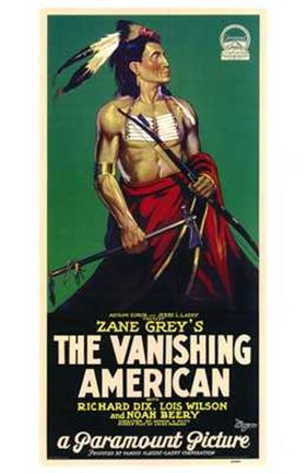 Framed Vanishing American - Tall Print