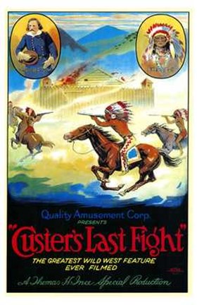 Framed Custer&#39;s Last Fight Print
