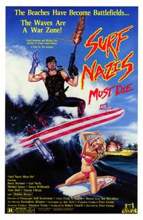 Framed Surf Nazis Must Die Print