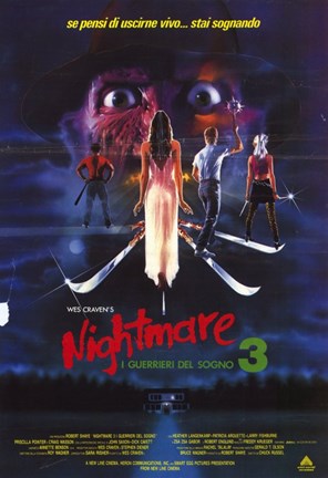 Framed Nightmare on Elm Street 3: Dream Warrior Italian Print