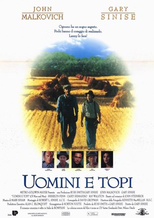 Framed Of Mice and Men Italian Print