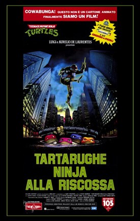 Framed Teenage Mutant Ninja Turtles: the Movie Print