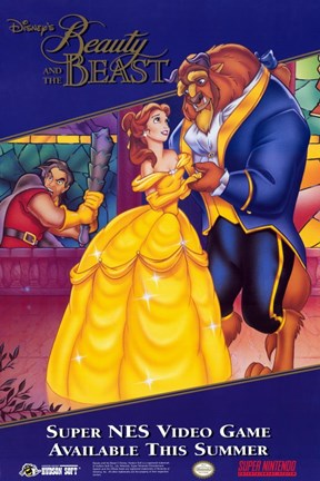 Framed Beauty and the Beast Print