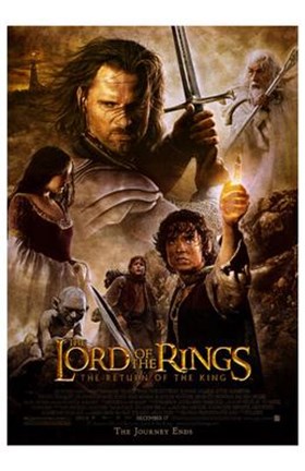 Framed Lord of the Rings: The Return of the King - style K Print