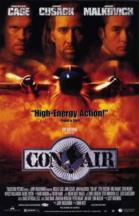 Framed Con Air Cage Cusack Malkovich Print