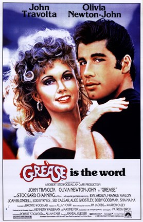 Framed Grease is the word Print