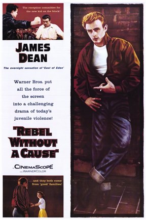 Framed Rebel Without a Cause Multiple Shots Print