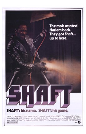 Framed Shaft&#39;s His Name.  Shaft&#39;s His Game. Print
