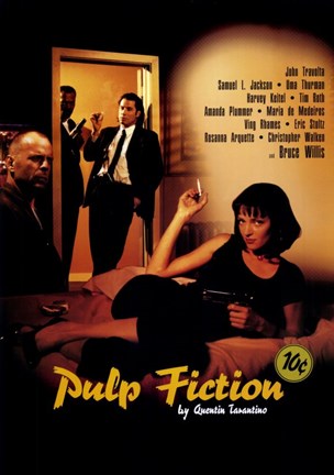 Framed Pulp Fiction Cast Print