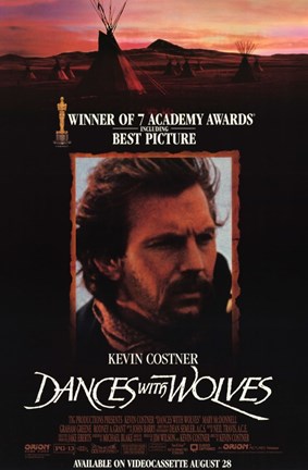 Framed Dances with Wolves 7 Academy Awards Print