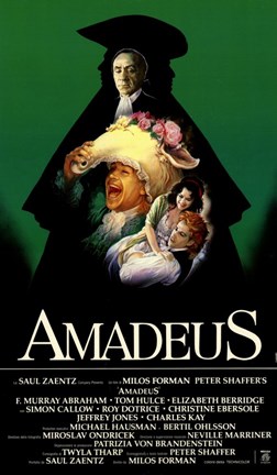 Framed Amadeus Green with Cast Tall Print
