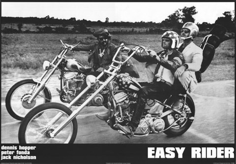 Framed Easy Rider Motorcycle Print