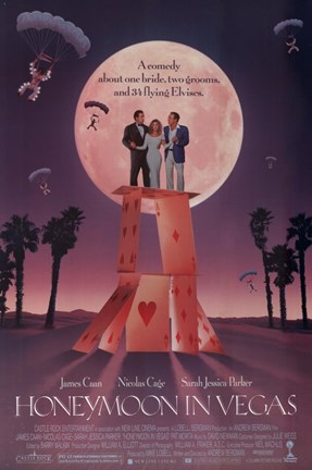 Framed Honeymoon in Vegas Film Print