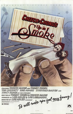 Framed Cheech and Chong's Up in Smoke Print