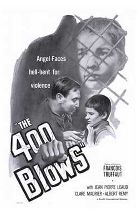 Framed 400 Blows - B&amp;W Print