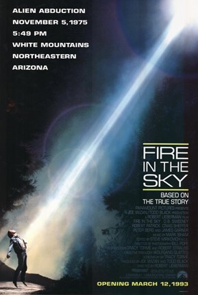 Framed Fire in the Sky Print