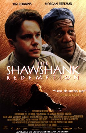 Framed Shawshank Redemption Robbins and Freeman Print