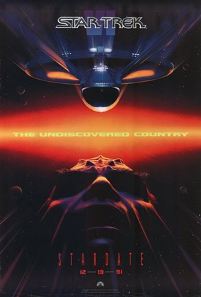 Framed Star Trek 6: the Undiscovered Country 1991 Print