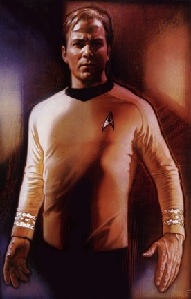 Framed Star Trek - Captain Kirk Print