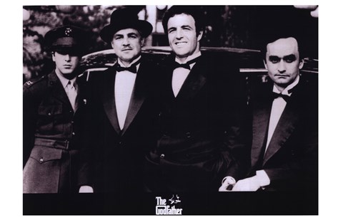 Framed Godfather Men in Suits Print