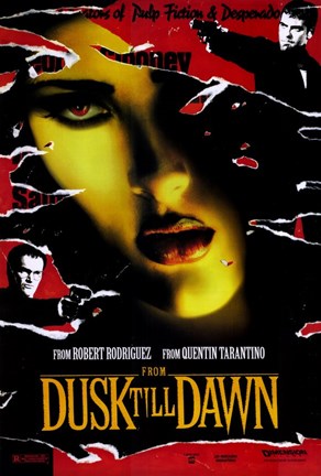 Framed From Dusk Till Dawn Salma Hayek Print