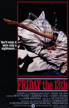 Framed Friday the 13th Sean Cunningham Print