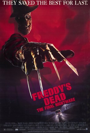 Framed Freddy&#39;s Dead Final Nightmare Freddy Krueger Print