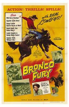 Framed Bronco Fury Print