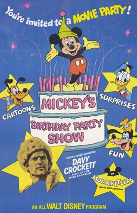Framed Mickey&#39;s Birthday Party Show Print
