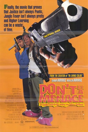 Framed Don't Be a Menace to South Central Wayans Brothers Print