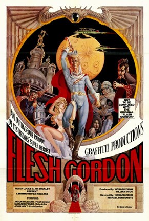 Framed Flesh Gordon Print