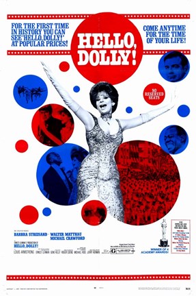 Framed Hello Dolly Barbera Streisand Print